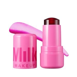 Milk Makeup Sheer Lip & Cheek Stain Jelly Tint, Burst (Poppy Pink) - 0.17 oz