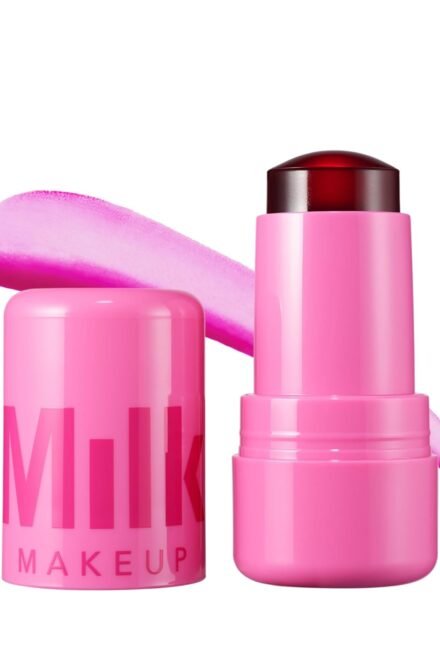 Milk Makeup Sheer Lip & Cheek Stain Jelly Tint, Burst (Poppy Pink) - 0.17 oz